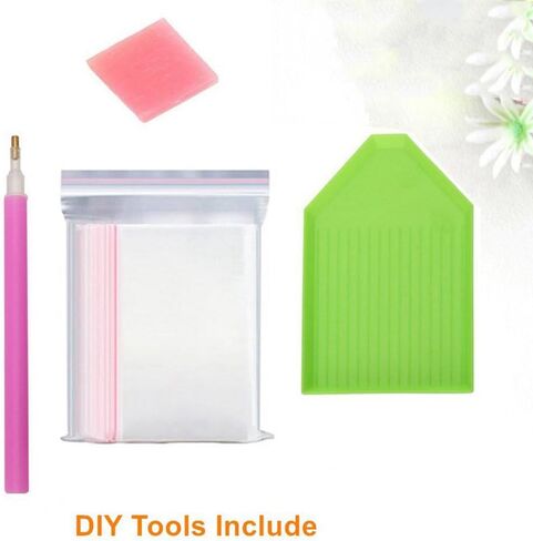 لوحة ماسية خماسية الأبعاد يمكنك صنعها بنفسك بحجر الراين بالكامل من خلال مجموعات الأرقام للبالغين والنساء والرجال، حرفة فنية لتزيين جدران المنزل in Kuwait