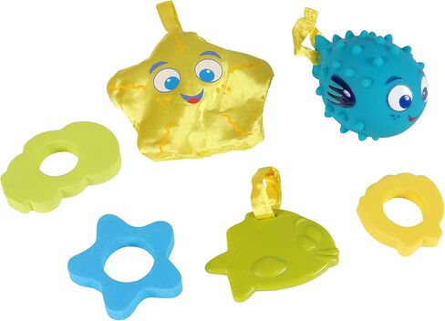 SwimWays Baby Spring Float with Canopy - Inflatable Float for Children with Detached Floating Toys and UPF Sun Protection - Aqua/Green in Saudi Arabia