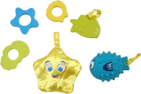 SwimWays Baby Spring Float with Canopy - Inflatable Float for Children with Detached Floating Toys and UPF Sun Protection - Aqua/Green in Saudi Arabia