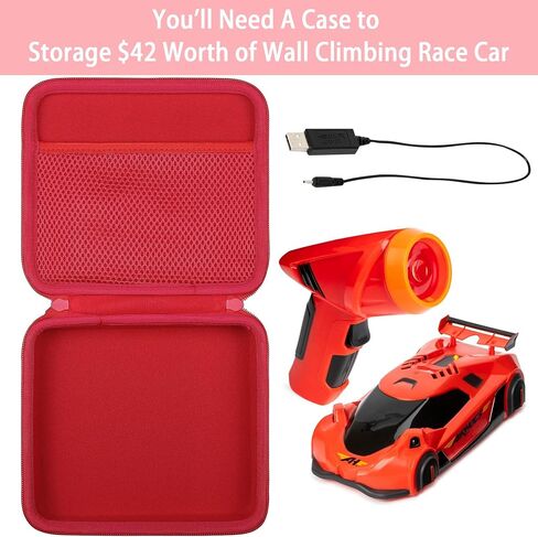 Aenllosi Hard Carrying Case Compatible with Air Hogs Zero Gravity Race Car,Storage Box for Zero Gravity Sprint Wall Climber & Charging Cable(Case Only,Blue) in Kuwait