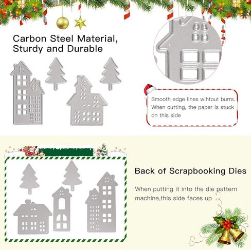 او او تي اس ار قوالب تقطيع معدنية للمنزل، قوالب قطع للكريسماس، قوالب استنسل لصنع البطاقات، الحرف اليدوية، سجل القصاصات، النقش، ديكور البوم الصور in Kuwait