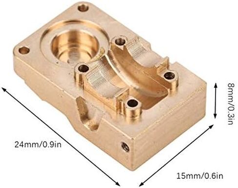 Brass Diff Axle Cover,Axle Cover Counterweight Compatible with Axial SCX24 AXI00002 90081 1/24 RC Car in Saudi Arabia