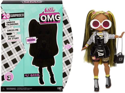 L.O.L. Surprise! O.M.G. Alt Grrrl Fashion Doll with 20 Surprises,Multicolor in Saudi Arabia