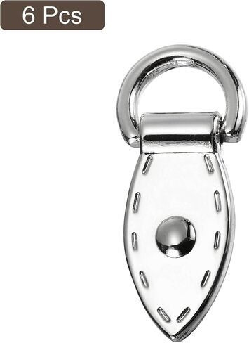 مشبك جانبي للحقيبة من uxcell، موصل سلسلة معدنية على شكل ورقة تعليق مع حلقة على شكل حرف D للاستخدام بنفسك in Kuwait