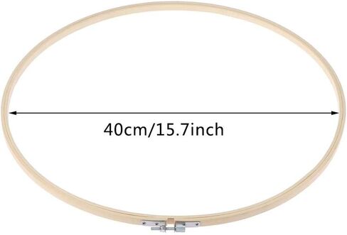 اداسي حلقة تطريز دائرية مقاس 16 انش مصنوعة من الخيزران بتصميم دائرة متقاطعة للتطريز والغرز المتقاطعة in Kuwait