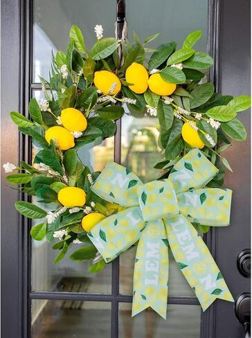 شريط بطول 32 ياردة بطول 32 ياردة من 4 لفات من الخيش الصيفي والقماش القطني والليمون لتزيين الحرف اليدوية وتغليف الهدايا واكاليل الزهور وربطات الشعر وديكور المنزل in Kuwait