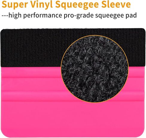 Squeegee for Vinyl - 2Pack Squeegee Tool for LYA Vinyl Craft Adhesive Vinyl - Cricut Vinyl Scraper for Vinyl Crafter & Car Film Wrap（Macaron Rose Pink） in Kuwait