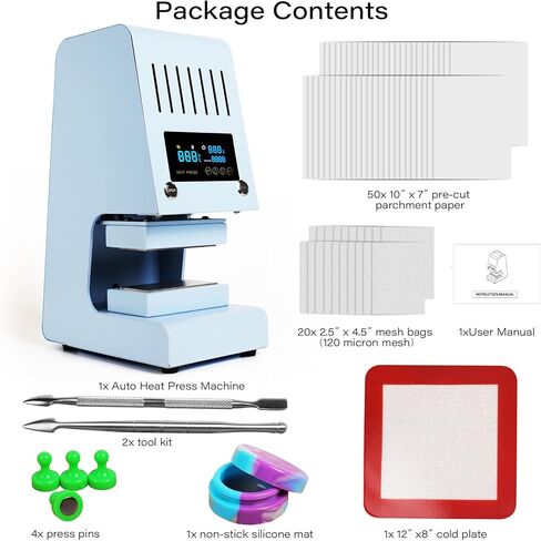 ماكينة ضغط حراري هيدروليكية أوتوماتيكية 4 طن مع إطلاق تلقائي، ألواح تسخين مزدوجة 3 × 5 بوصة، حزمة ملحقات كاملة in Kuwait