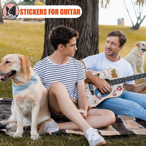 Skylety 130 Pieces Cute Dog Stickers Vinyl DIY Puppy Stickers Waterproof Stickers for Water Bottles Laptop Scrapbook Skateboard Bicycle Car Phone Cases in Saudi Arabia