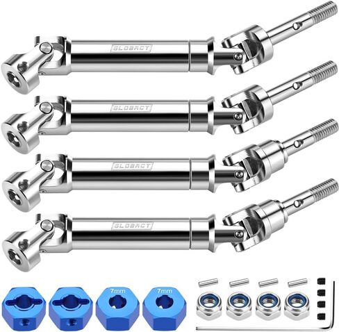 عمود محرك EPINON CVD أمامي وخلفي RC عالي التحمل مع حامل محور سداسي 12 مم لـ 1/10 Slash 4X4/Stampede 4X4/Rustler 4X4/Hoss 4X4 RC أجزاء ترقية الشاحنة استبدال 6852 6851 in Kuwait