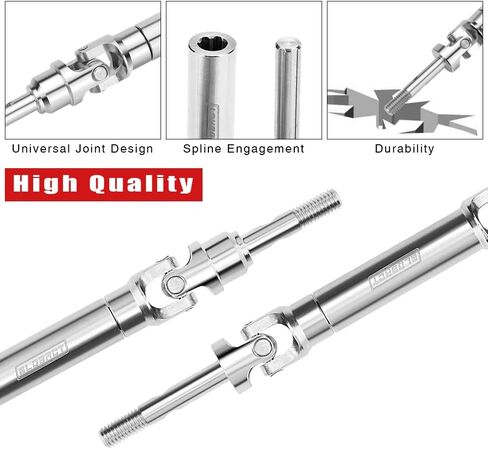 عمود محرك EPINON CVD أمامي وخلفي RC عالي التحمل مع حامل محور سداسي 12 مم لـ 1/10 Slash 4X4/Stampede 4X4/Rustler 4X4/Hoss 4X4 RC أجزاء ترقية الشاحنة استبدال 6852 6851 in Kuwait