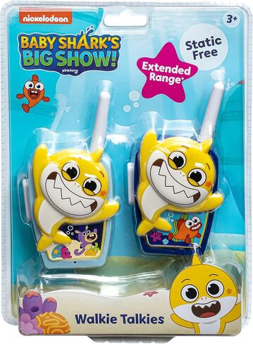 ekids Baby Shark Toy Walkie Talkies for Kids, Indoor and Outdoor Toys for Kids and Fans of Baby Shark Toys for Boys and Girls in Saudi Arabia