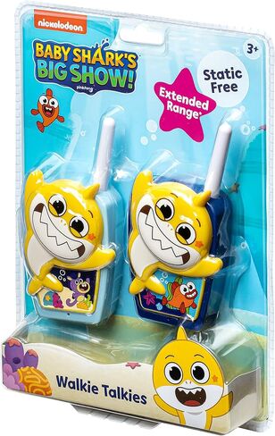ekids Baby Shark Toy Walkie Talkies for Kids, Indoor and Outdoor Toys for Kids and Fans of Baby Shark Toys for Boys and Girls in Saudi Arabia