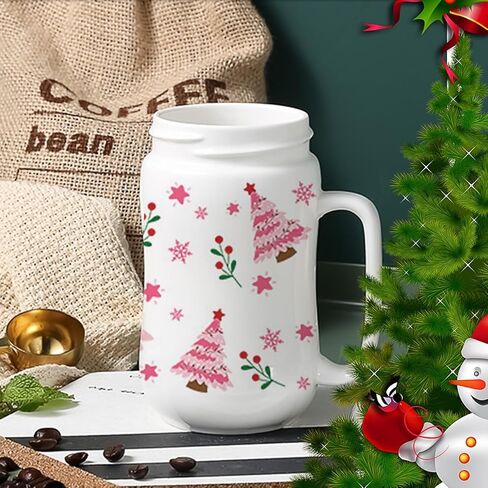 4 ورقات عيد الميلاد بالأشعة فوق البنفسجية DTF كأس نقل للزجاج، فرك عيد الميلاد على النقل للحرف اليدوية في فصل الشتاء ثلج حلوى قصب مقاوم للماء للأشعة فوق البنفسجية DTF ملصقات نقل للأكواب الزجاجية الأثاث DIY الحرفية ديكور عيد الميلاد in Kuwait