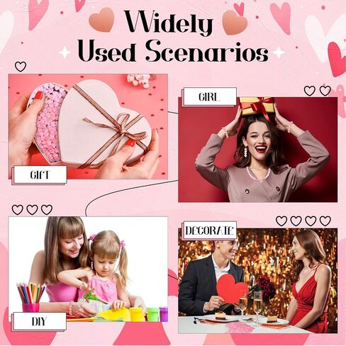 200 Pcs Valentine's Day Acrylic Heart Beads 12 mm Transparent Frosted Heart Spacer Bead Pink Kawaii Beads for Braids Bracelet Necklace Jewelry Making in Saudi Arabia