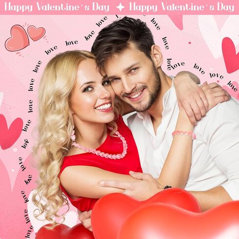 200 Pcs Valentine's Day Acrylic Heart Beads 12 mm Transparent Frosted Heart Spacer Bead Pink Kawaii Beads for Braids Bracelet Necklace Jewelry Making in Saudi Arabia