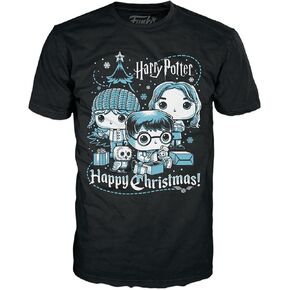 Funko Pop! Boxed Tee: Harry Potter Holiday - Ron, Hermione, Harry - XS