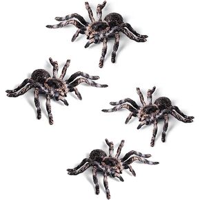 عنكبوت صناعي لتزيين الهالوين، نموذج عنكبوت محاكاة، عنكبوت بلاستيكي واقعي، ألعاب تعليمية تعليمية، هدايا لمحبي العنكبوت (قطعتان) in Kuwait