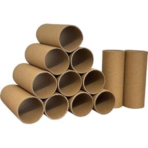 أنابيب من الورق المقوى كرافت رولز - أنابيب من الورق المقوى كرافت DIY، والفصول الدراسية، والديوراما، بني، 1.7 × 3.95 بوصة (30) in Kuwait