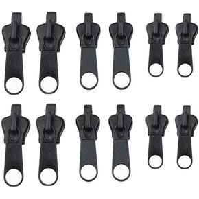 12 قطعة من السحابات السحابية الفورية الشاملة، استبدال 3 احجام يمكنك تركيبها بنفسك، مجموعة اصلاح السحاب، سحاب منزلق للانقاذ والاسنان، مشبك سحاب in Kuwait