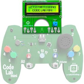 Code Lab Mini LCD Screen Add-On: Bring Programmable Messages and Data to Your Code Lab Mini Kit. C++ Coding for Kids 8-12+ and Teens. Make Basic Video Games and Gadgets with Our Online Projects