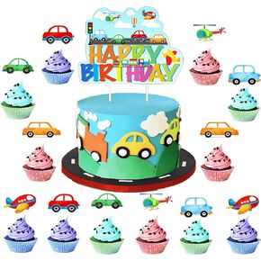 transports 1pcs caketopper 24pcs cupcake topper in Kuwait