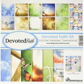 Reminisce Devoted Faith Collection Kit, Multicolor, 12" by 12", DF-200