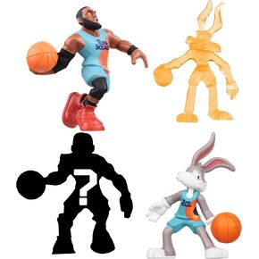 Moose Toys Space Jam: A New Legacy - 4 عبوات - 2 بوصة ليبرون، دافي داك، لولا باني، و1 شخصيات غامضة - خط البداية، متعدد الألوان (14573) in Kuwait