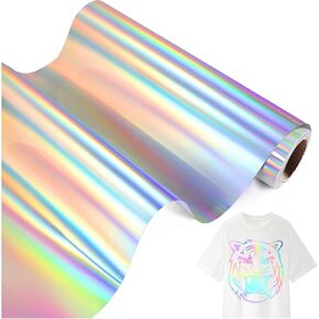 مكواة الفينيل ثلاثية الأبعاد HTV الناقلة للحرارة على مادة فضية (12 بوصة × 15 قدم) لفافة متغيرة الألوان من الفناء للقمصان أو الأقمشة التي تصنعها بنفسك in Kuwait