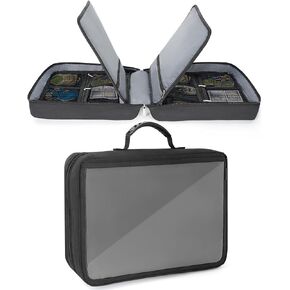 اووتي شنطة حمل العاب لوحية مع 24 جيب، شنطة تخزين للالعاب اللوحية والقطع والرموز والبطاقات للسفر والحفلات in Kuwait