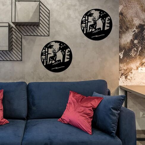 Deer Wall Decor Resin Mold, 12*12 inches Deer Resin Silicone Mold, Unique Resin Molds Deep Forest Deer, for Wall Decor, Home Office Decoration, Resin Casting Art Crafts in Kuwait