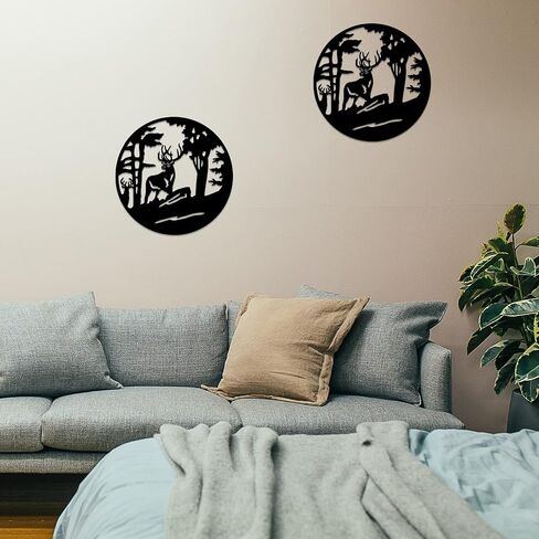 Deer Wall Decor Resin Mold, 12*12 inches Deer Resin Silicone Mold, Unique Resin Molds Deep Forest Deer, for Wall Decor, Home Office Decoration, Resin Casting Art Crafts in Kuwait