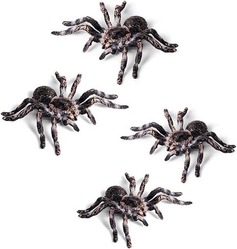عنكبوت صناعي لتزيين الهالوين، نموذج عنكبوت محاكاة، عنكبوت بلاستيكي واقعي، ألعاب تعليمية تعليمية، هدايا لمحبي العنكبوت (قطعتان) in Kuwait
