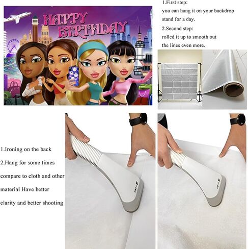 Brat Girl Background Birthday Decorations, Brat Girl Happy Birthday Banner Backdrop for Girls Birthday Party Supplies (5x3ft) in Kuwait