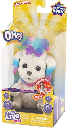 ليتل لايف أو إم جي بيتس لديها موهبة - جرو إسفنجي ناعم تفاعلي يأتي إلى الحياة ويغني ويبكي ويأكل - راقصة الباليه in Kuwait