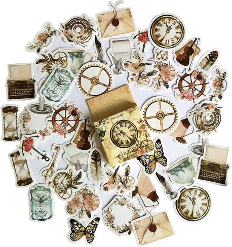 مجموعة ملصقات سكرابوكينغ ذاتية الصنع، اشياء عتيقة، اشياء عتيقة، طيور، جيب ساعة، مصباح ريش، ملصقات جيتار، ملصقات للابتوب والمظاريف، دفتر القصاصات، دفتر القصاصات، المخطط، البطاقات، صناعة الحرف الفنية in Kuwait