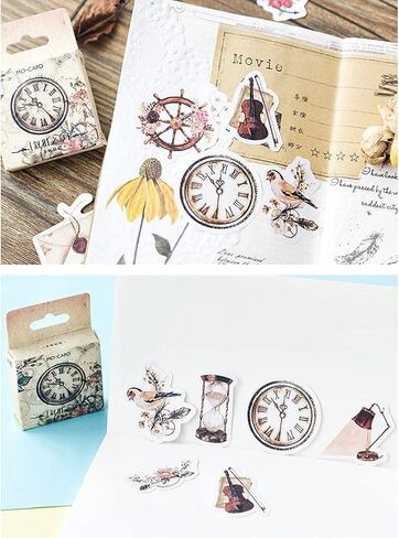 مجموعة ملصقات سكرابوكينغ ذاتية الصنع، اشياء عتيقة، اشياء عتيقة، طيور، جيب ساعة، مصباح ريش، ملصقات جيتار، ملصقات للابتوب والمظاريف، دفتر القصاصات، دفتر القصاصات، المخطط، البطاقات، صناعة الحرف الفنية in Kuwait