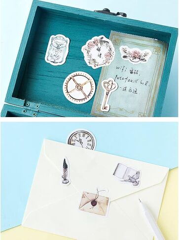 مجموعة ملصقات سكرابوكينغ ذاتية الصنع، اشياء عتيقة، اشياء عتيقة، طيور، جيب ساعة، مصباح ريش، ملصقات جيتار، ملصقات للابتوب والمظاريف، دفتر القصاصات، دفتر القصاصات، المخطط، البطاقات، صناعة الحرف الفنية in Kuwait