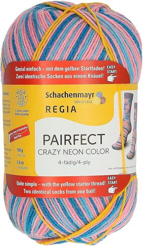 Regia Schachenmayr Pairfect 4-Ply 100 g Crazy Pink Colour Hand Knitting Yarn in Kuwait