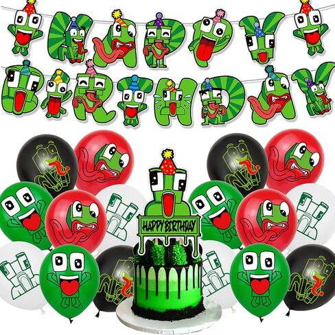 لوازم حفلات اعياد الميلاد لا توصف للاطفال، مجموعة ديكورات لا توصف تتضمن لافتة وبالونات لتزيين الكيك وهدايا الحفلات للاولاد والبنات in Kuwait