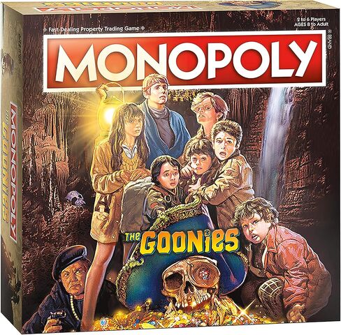 Monopoly® The Goonies | Based on The 80s Adventure Classic Film | Collectible Monopoly Game Featuring Familiar Locations and Iconic Moments in Saudi Arabia
