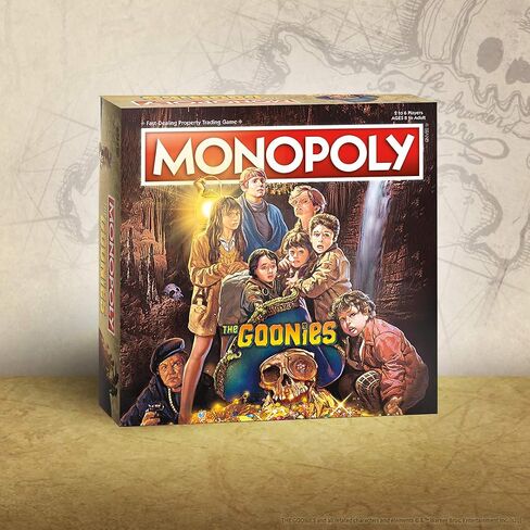 Monopoly® The Goonies | Based on The 80s Adventure Classic Film | Collectible Monopoly Game Featuring Familiar Locations and Iconic Moments in Saudi Arabia
