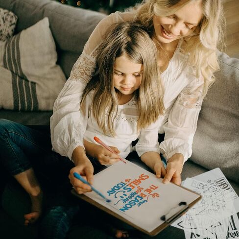 16 قطعة من استنسل الكلمات الملهمة، قوالب اقتباس للطلاء، قوالب اقوال العبارات، استنسل الكلمات الحرفية للرسم على ورق القماش والجدران الخشبية، استنسل لافتات المنزل قابل لاعادة الاستخدام 7.87 × 7.87 انش in Kuwait