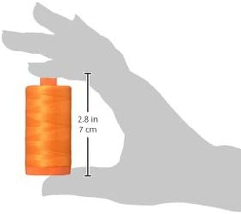 Aurifil Mako Cotton Thread Solid 50wt 1422yds Pumpkin in Saudi Arabia