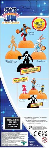 Moose Toys Space Jam: A New Legacy - 4 عبوات - 2 بوصة ليبرون، دافي داك، لولا باني، و1 شخصيات غامضة - خط البداية، متعدد الألوان (14573) in Saudi Arabia