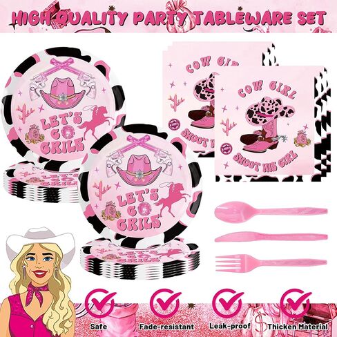 149Pcs Birthday Party Supplies, Girls Theme Birthday Decorations includes Backdrop, Balloon chain, Cake Topper, Tableware, Napkins, Foil Balloon in Kuwait