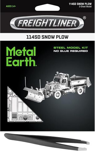 Metal Earth Fascinations Freightliner Snow Plow 3D Metal Model Kit Bundle with Tweezers in Saudi Arabia