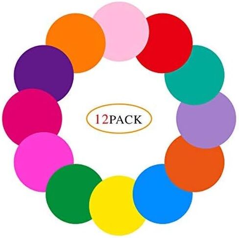 دوائر ملونة قابلة للمسح الجاف، دوائر ملونة قابلة للمسح الجاف لطاولات الفصل الدراسي والمكتب، دوائر ملونة قابلة للمسح الجاف للسبورة البيضاء، ملصقات فينيل قابلة للازالة للجدار للطلاب in Kuwait