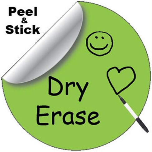 دوائر ملونة قابلة للمسح الجاف، دوائر ملونة قابلة للمسح الجاف لطاولات الفصل الدراسي والمكتب، دوائر ملونة قابلة للمسح الجاف للسبورة البيضاء، ملصقات فينيل قابلة للازالة للجدار للطلاب in Kuwait