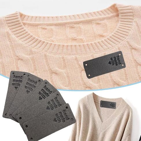 واي بول 40 قطعة من ملصقات الجلد الصناعي من الجلد الصناعي مخيط يدويا على الملصق ملصق منقوش يدويا للكروشيه والجينز والشنط والاحذية والقبعة والاكسسوارات والملابس (لوف، رمادي) in Kuwait